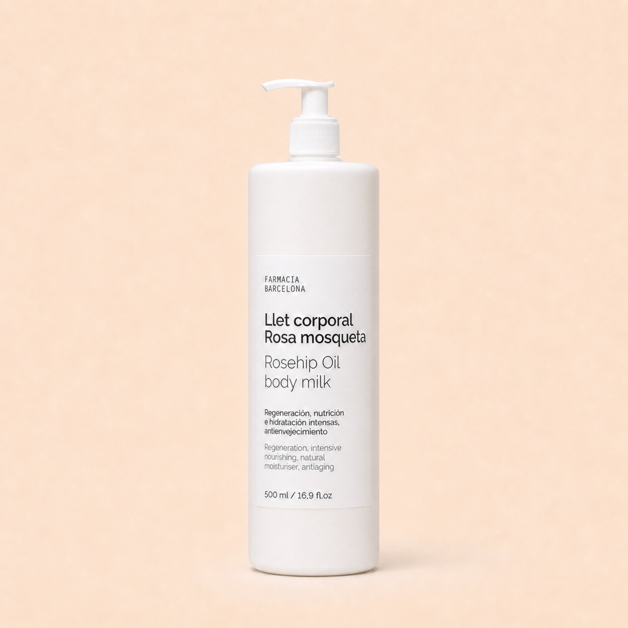 Leche corporal rosa mosqueta · 500 ml — Farmacia Barcelona